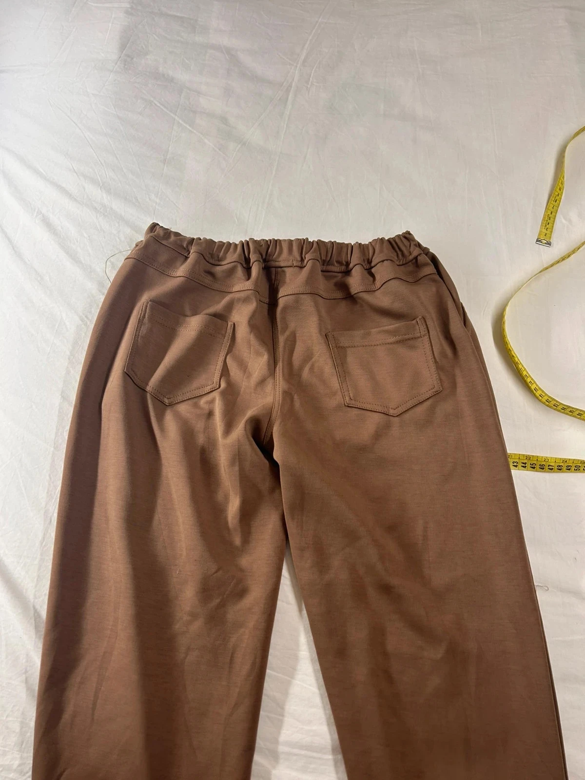 Bruine beige wijde broek comptoir de mode – photo 8